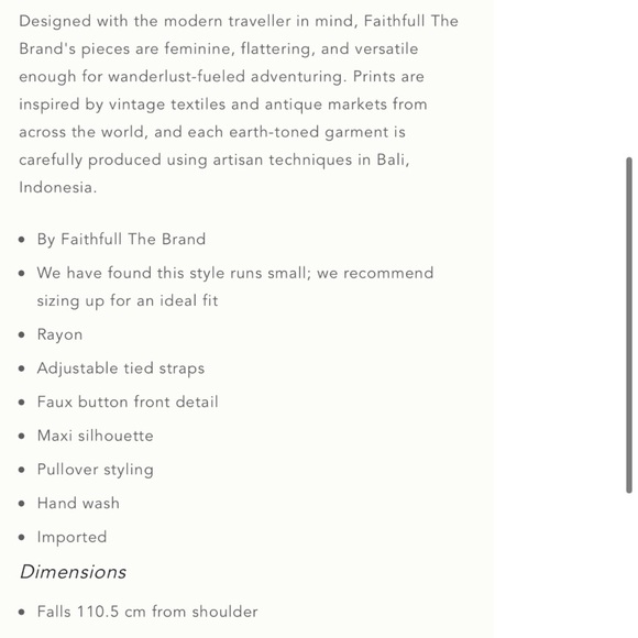 Faithful The Brand Arietta Stripes Dress - Picture 4 of 5